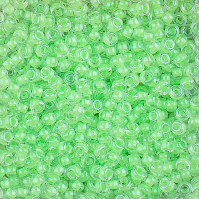 Miyuki 8 Round Seed Bead, 8-1120, Luminous Mint Green, 10 grams