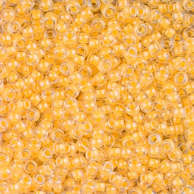 Miyuki 8 Round Seed Bead, Luminous Sun Glow, 8-1121, 10 grams