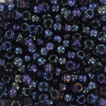 Miyuki 8 Round Seed Bead, 8-3539, Inside Dyed Night Sky, 10 grams