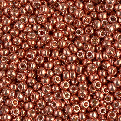 Miyuki 8 Round Seed Bead, 8-4207, Duracoat Galvanized Pink Blush, 10 grams