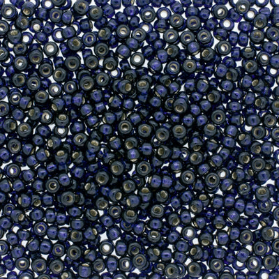 Miyuki 8 Round Seed Bead, 8-4282, Duracoat Silver Lined Dyed Montana  , 10 grams