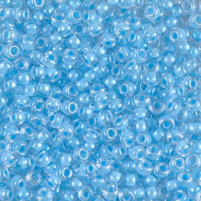 Miyuki 8 Round Seed Bead, Luminous Ocean Blue, 8-4300, 10 grams