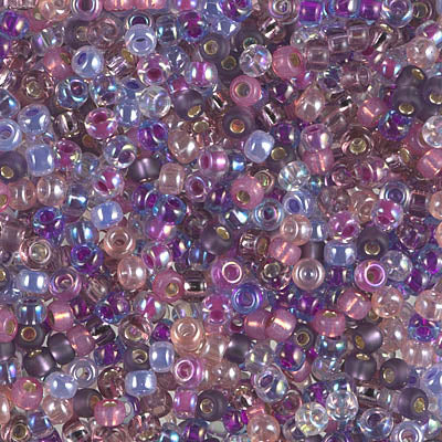 Miyuki 8 Round Seed Bead, Mix - Passionflower, 22 grams