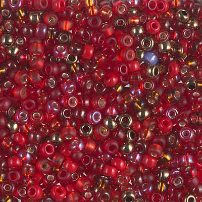 Miyuki 8 Round Seed Bead, Mix - Magma, 22 grams