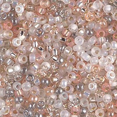 Miyuki 8 Round Seed Bead, Mix - Moonstone, 22 grams