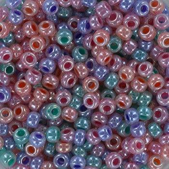 Miyuki 8 Round Seed Bead, Mix - Shiny Colors, 22 grams