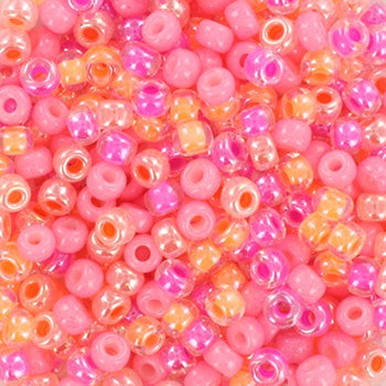 Miyuki 8 Round Seed Bead, Mix - Bubblegum , 22 grams