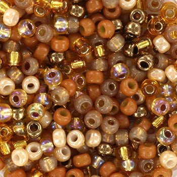 Miyuki 8 Round Seed Bead, Mix - Sunset, 22 grams