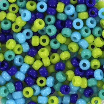 Miyuki 8 Round Seed Bead, Mix - Total Turquoise, 22 grams