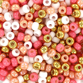 Miyuki 8 Round Seed Bead, Mix - Holiday Pink, 22 grams