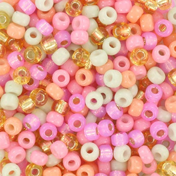 Miyuki 8 Round Seed Bead, Mix - Pastel Sorbet, 22 grams