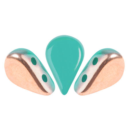 Amos Par Puca, Opaque Green Turquoise Capri Gold, AMS-6313-27101, 10 grams