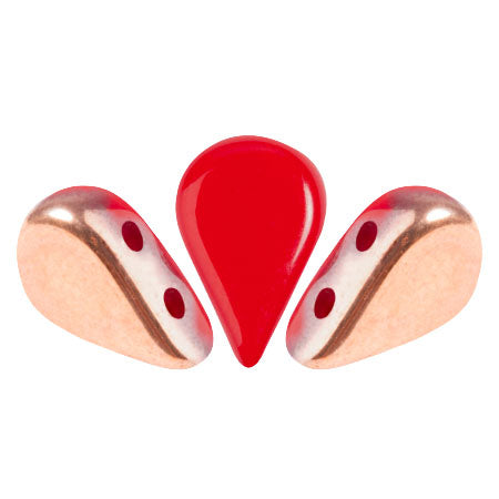 Amos Par Puca, Opaque Coral Red Capri Gold, AMS-9320-27101, 10 grams