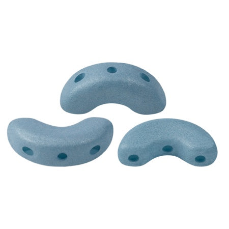 Arcos Par Puca, Aqua Haze, 10 grams, Czech 3 Hole Glass Bead