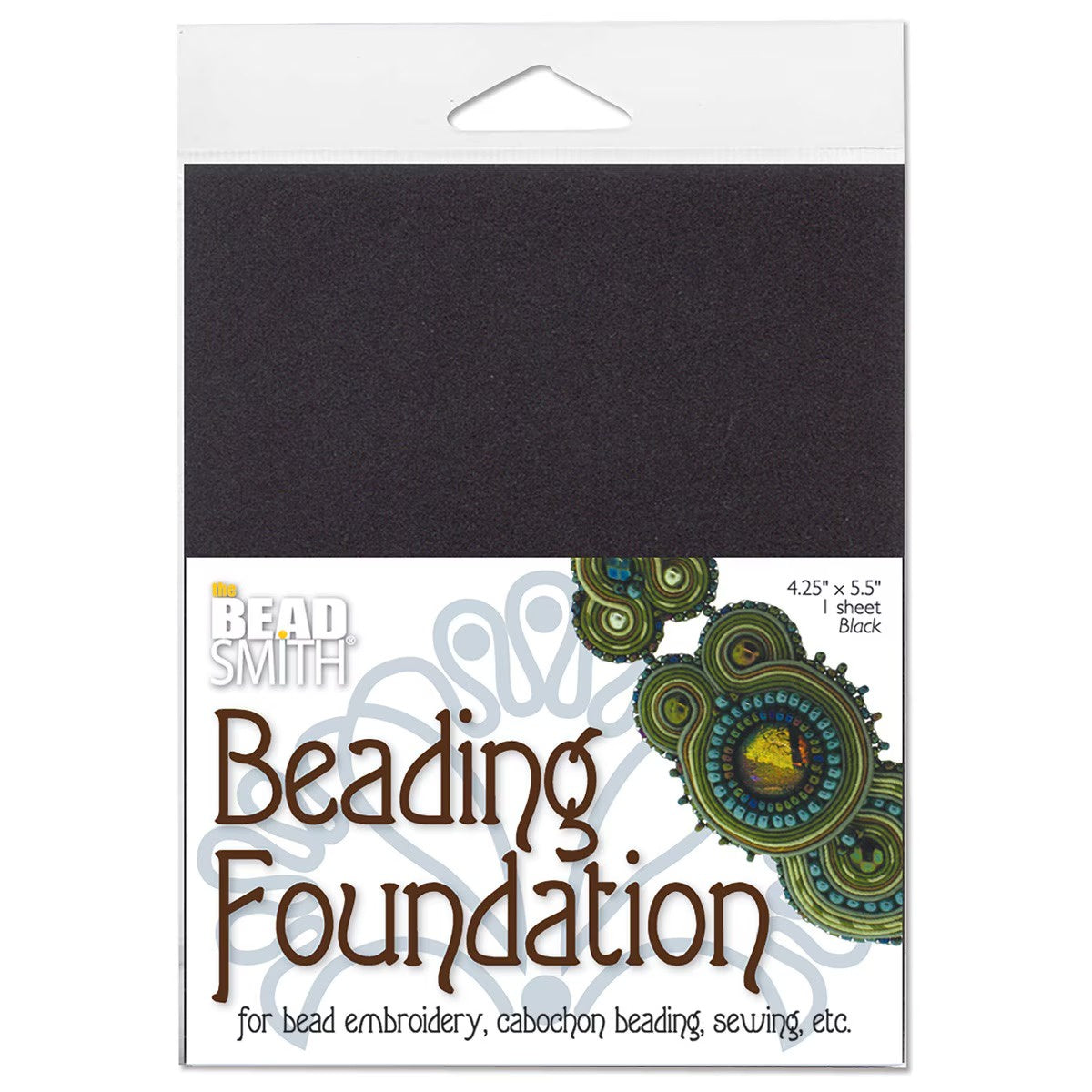 Beading Foundation 4.25 x 5.5 inches, Black (1 sheet)