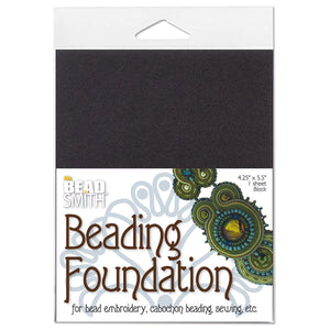 Beading Foundation 4.25 x 5.5 inches, Black (1 sheet)
