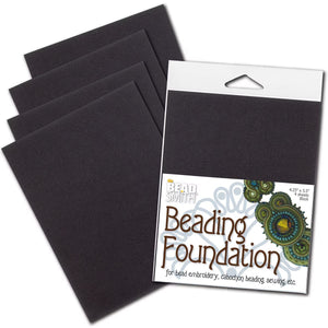 Beading Foundation 4.25 x 5.5 inches, Black (4 sheets)