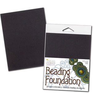 Beading Foundation 4.25 x 5.5 inches, Black (1 sheet)