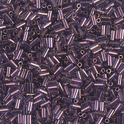 Miyuki 3mm (#1) Bugle Beads, Violet Gold Luster , BGL1-1884, 8.5 grams