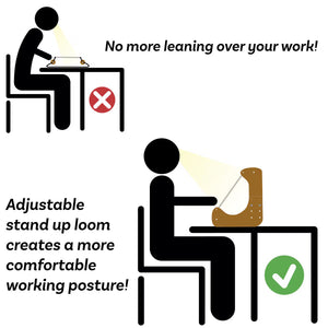 Basic Elements ComfortLoom Adjustable Standing Beading Loom