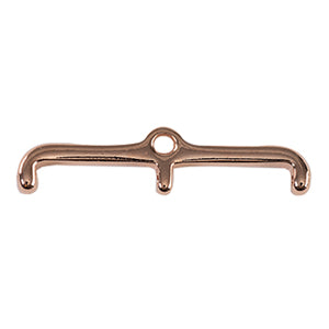 Skafi III, 11/0 Bead End Rose Gold Plate, 2 pieces