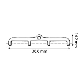 Skafi IV, 11/0 Bead End 24K Gold Plate, 2 pieces