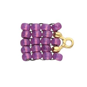 Alona II, 8/0 Bead End 24K Gold Plate, 4 pieces