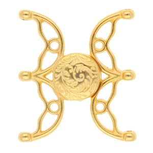 Volakas III, 8/0 Mag Clasp 24K Gold Plate, 1 piece