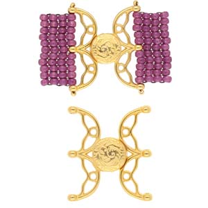 Volakas III, 8/0 Mag Clasp 24K Gold Plate, 1 piece