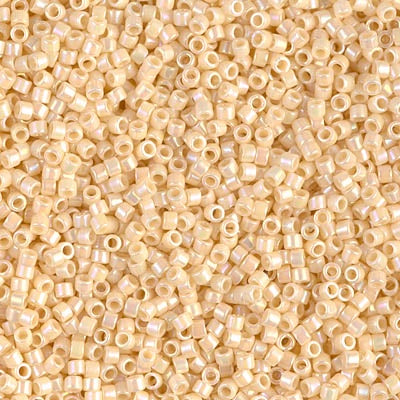 Miyuki Delica Bead 11/0, DB0157, Opaque Cream AB, 50 grams