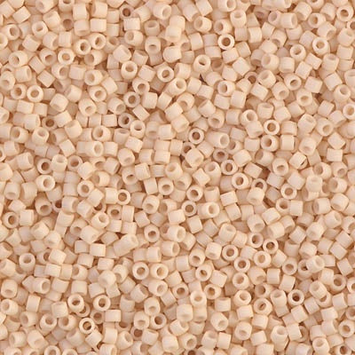 Miyuki Delica Bead 11/0, DB0353, Matte Opaque Antique Beige, 50 grams