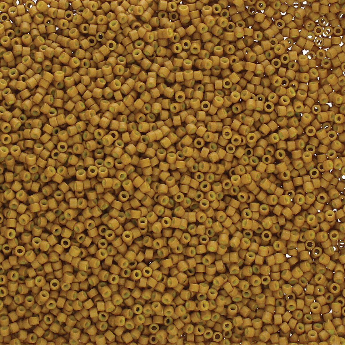 Miyuki Delica Bead 11/0, DB0665, Matte Opaque Dyed Mustard, 5 grams