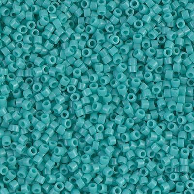 Miyuki Delica Bead 11/0, DB0729, Opaque Turquoise Green, 50 grams