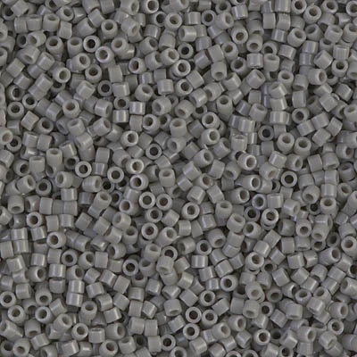 Miyuki Delica Bead 11/0, DB0731, Opaque Gray, 50 grams