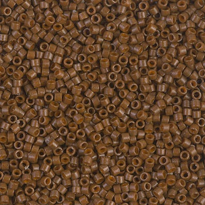 Miyuki Delica Bead 11/0, DB2142, Duracoat Opaque Cognac, 50 grams