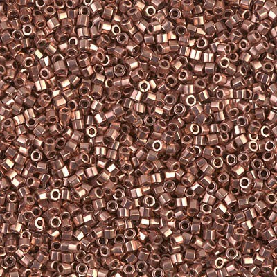 Miyuki Delica 11/0 Cut, Copper Plated, DBC0040, 5 grams