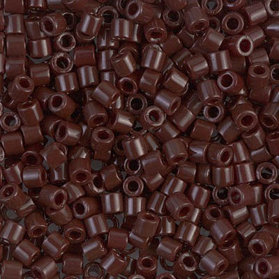 Miyuki Delica Bead 8/0, DBL0734, Opaque Chocolate, 8 grams