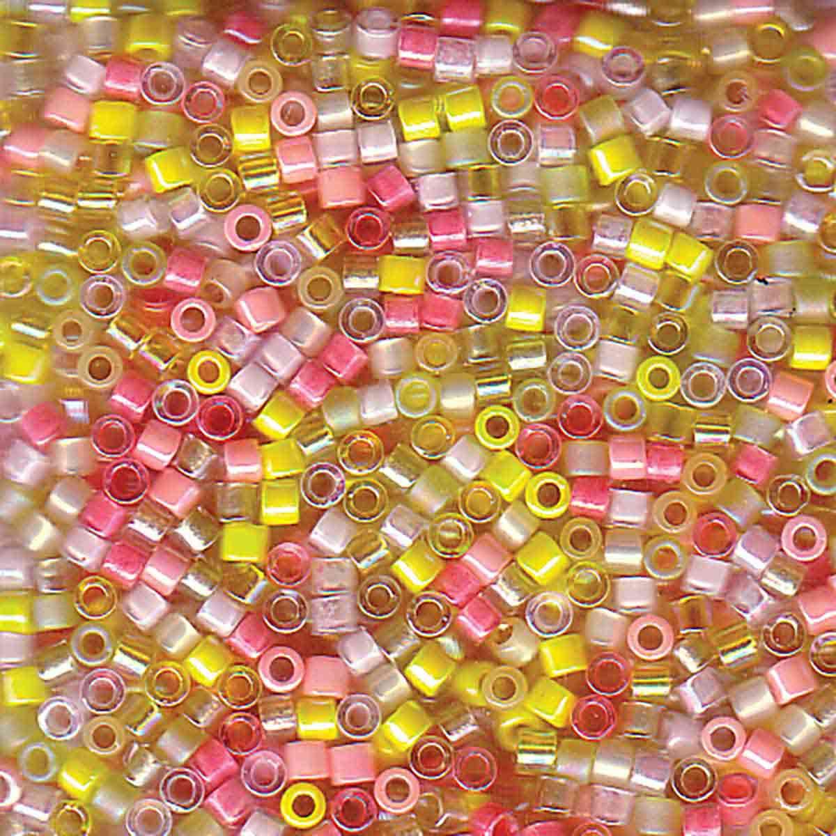 Miyuki Delica Size 10, Mix Pink Lemonade, 8 grams