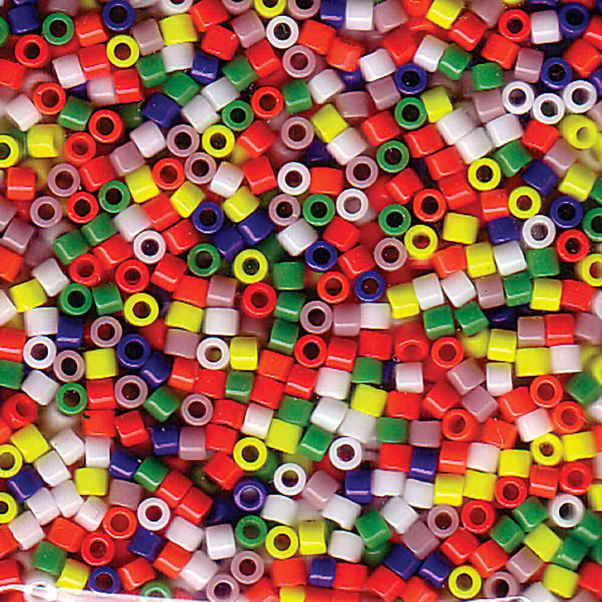 Miyuki Delica Size 10, Mix Opaque Rainbow, 8 grams