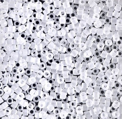 Miyuki Delica Bead 10/0, DBM0741, Matte Crystal, 8 grams