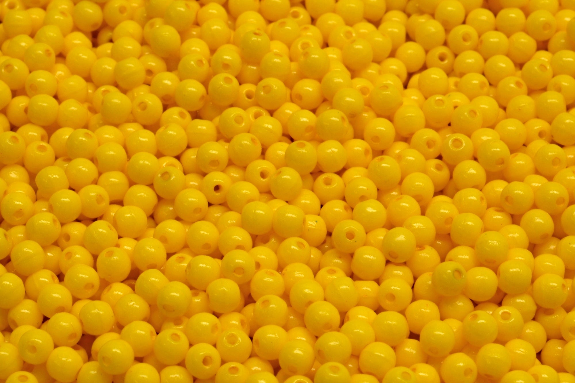 3mm Czech Round Druk Bead, Terra Intensive Yellow, 50 pieces