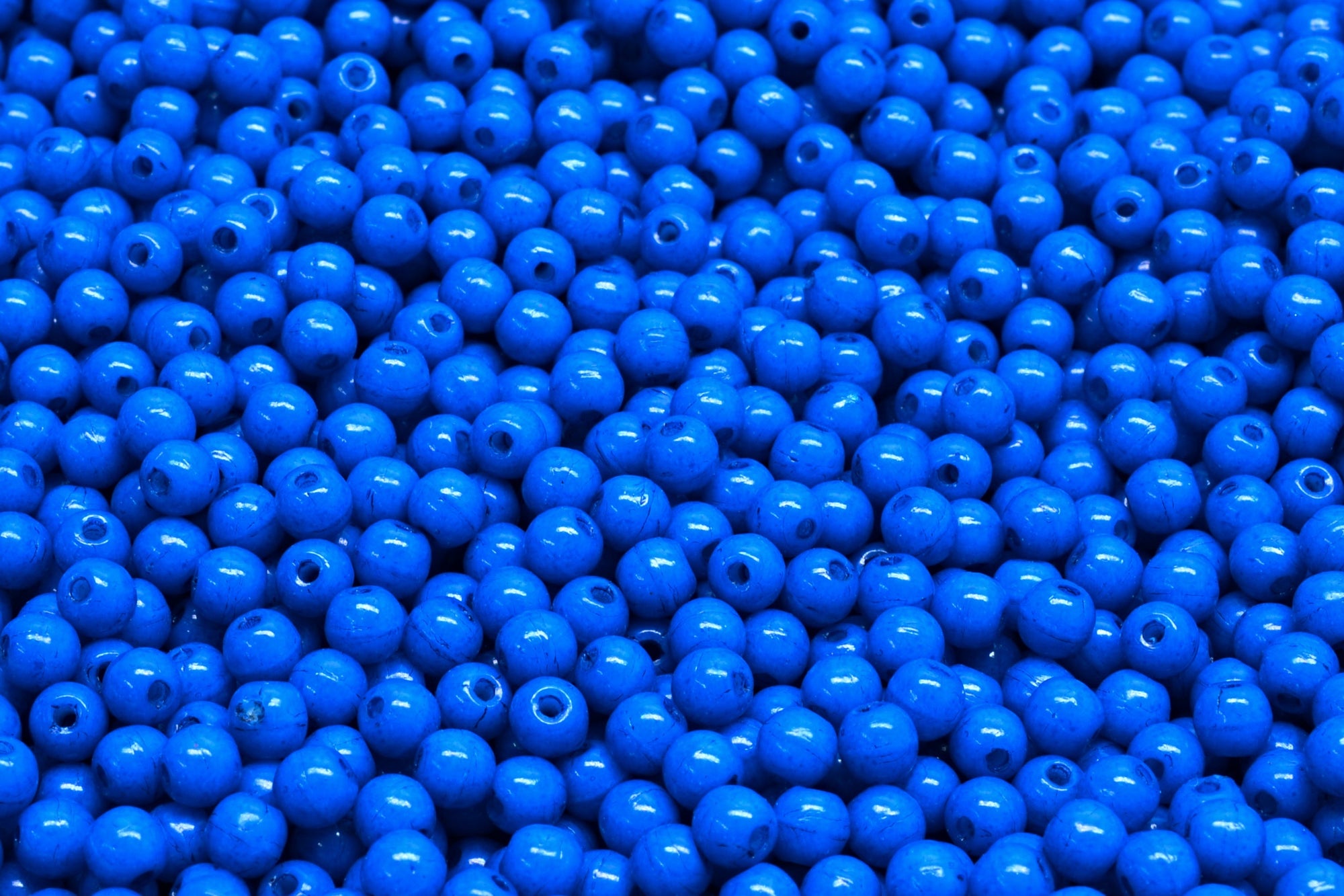 3mm Czech Round Druk Bead, Terra Intensive Blue, 50 pieces