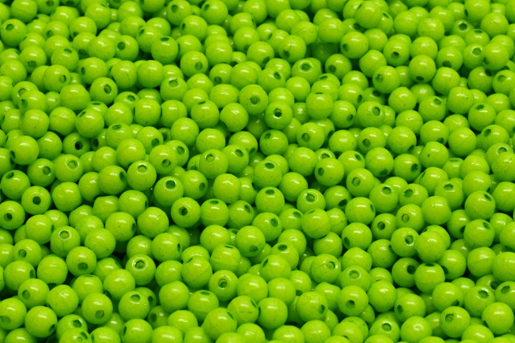 3mm Czech Round Druk Bead, Terra Intensive Light Green, 50 pieces