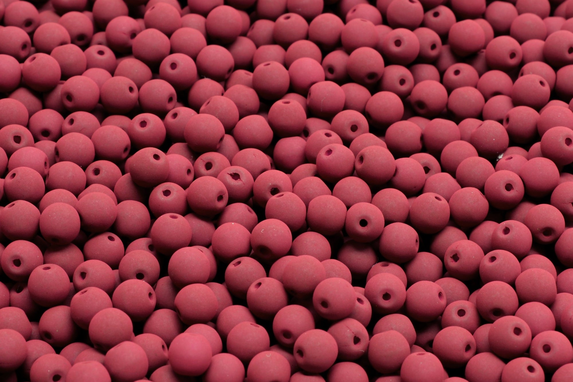 4mm Czech Round Druk Bead, Matte Velvet Maroon, 50 pieces