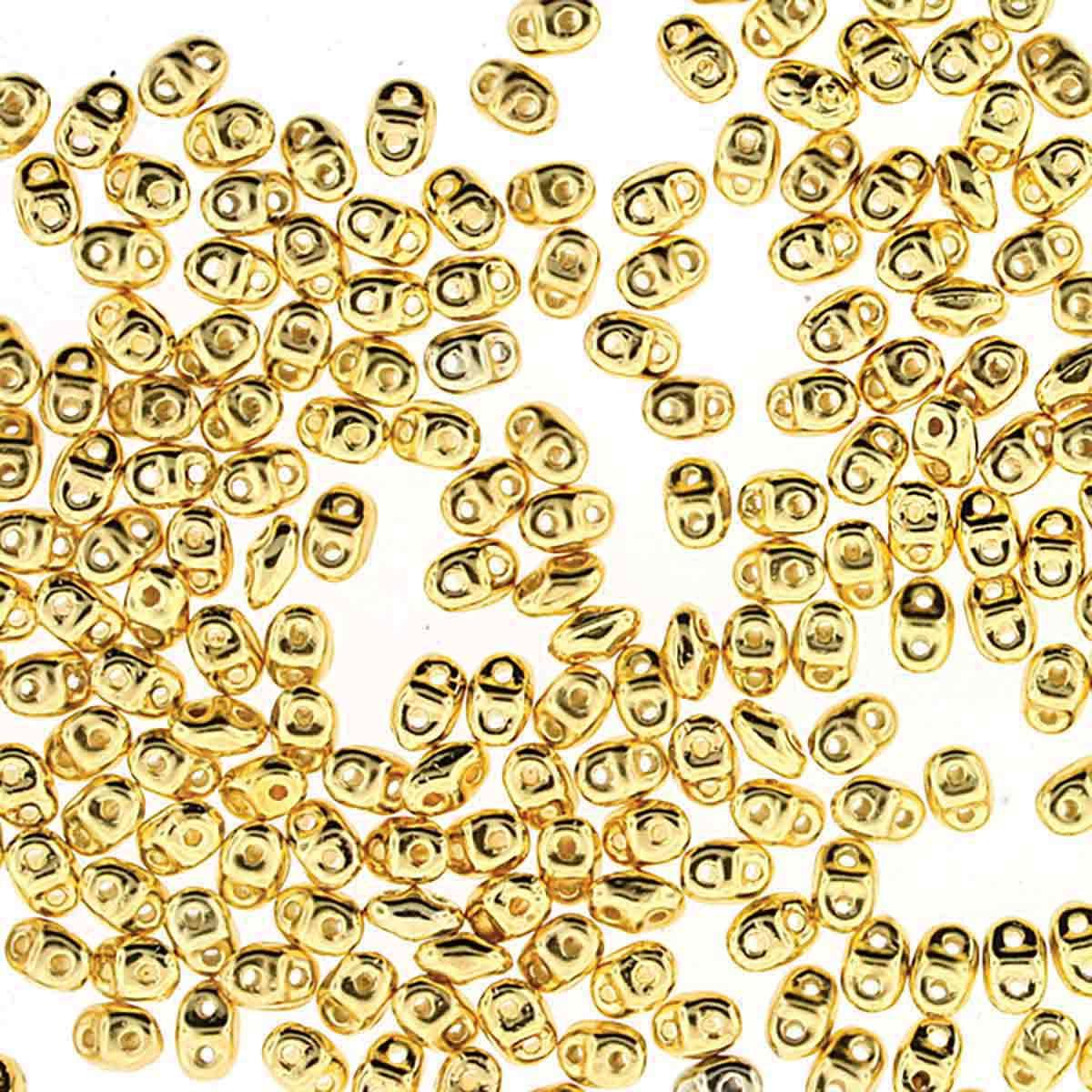 MiniDuo Beads, 24kt Gold Plated, MSD-GP, 8 grams