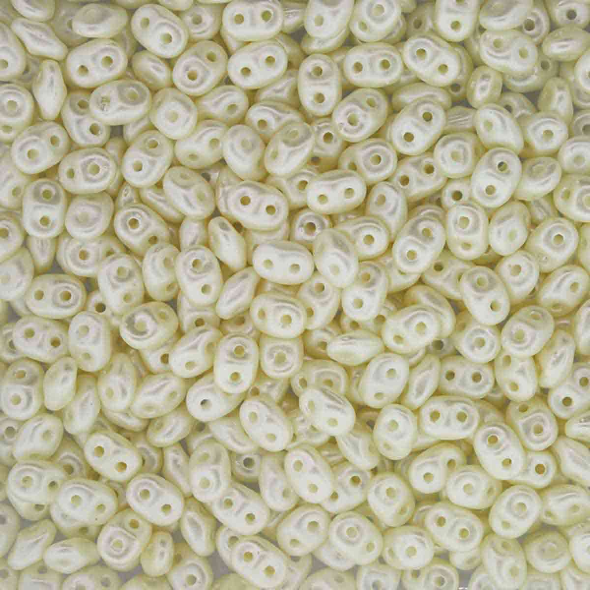 MiniDuo Beads, Pastel Light Cream Off White, MSD25110, 8 grams