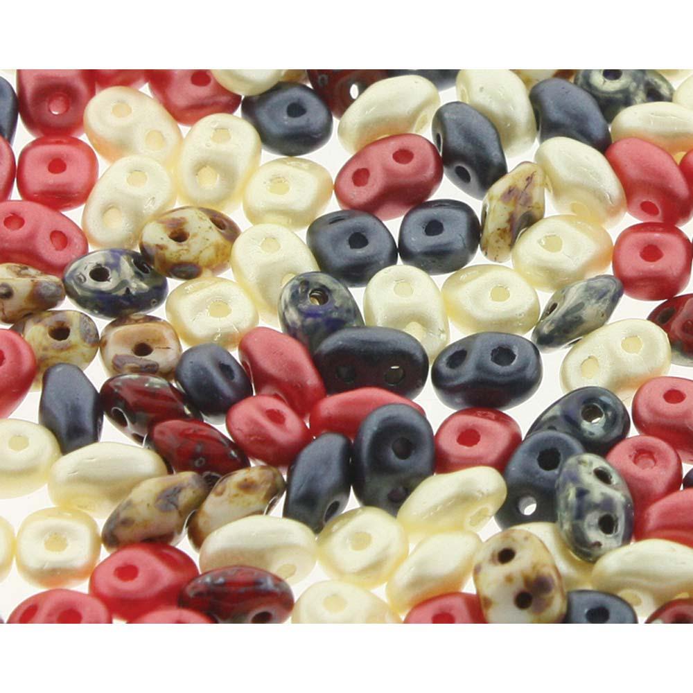 Superduo, Mix-Old Glory, SDMIX128, 8 grams