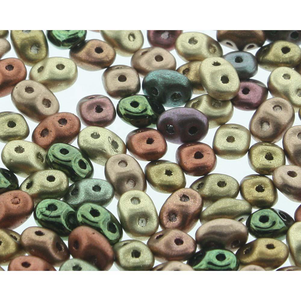 Superduo, Mix-Vintage Copper, SDMIX153, 8 grams