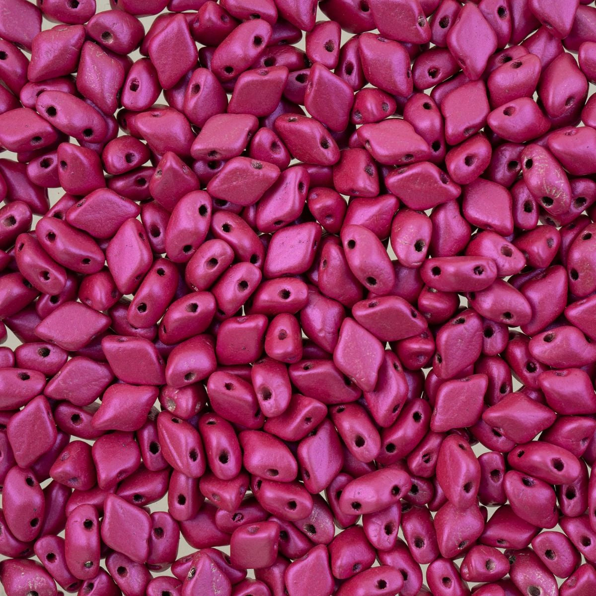 GemDuo 2-Hole Diamond Shaped Bead, Alucolor Magenta, GD0003-33404, 7.5 grams