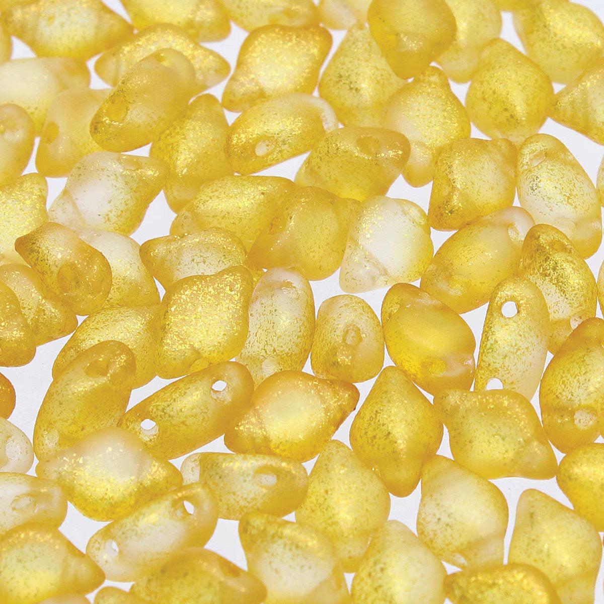 GemDuo 2-Hole Diamond Shaped Bead, Frozen Matte Orange, 7.5 grams